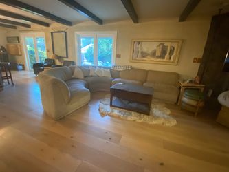 Large Beige Sectional / Sofa Set