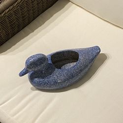 Vintage Blue Cordon Duck Terrine/Dish Cook-n-Serve Stoneware