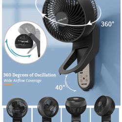 OPOLAR Wall Mount Air Circulator Fan with Remote Control | 3 Speeds 15 Inch