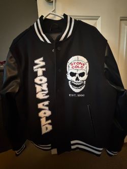 WWE x Shoe Palace Stone Cold Steve Austin Varsity Letterman Jacket Mens Medium