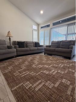 Gray couch set