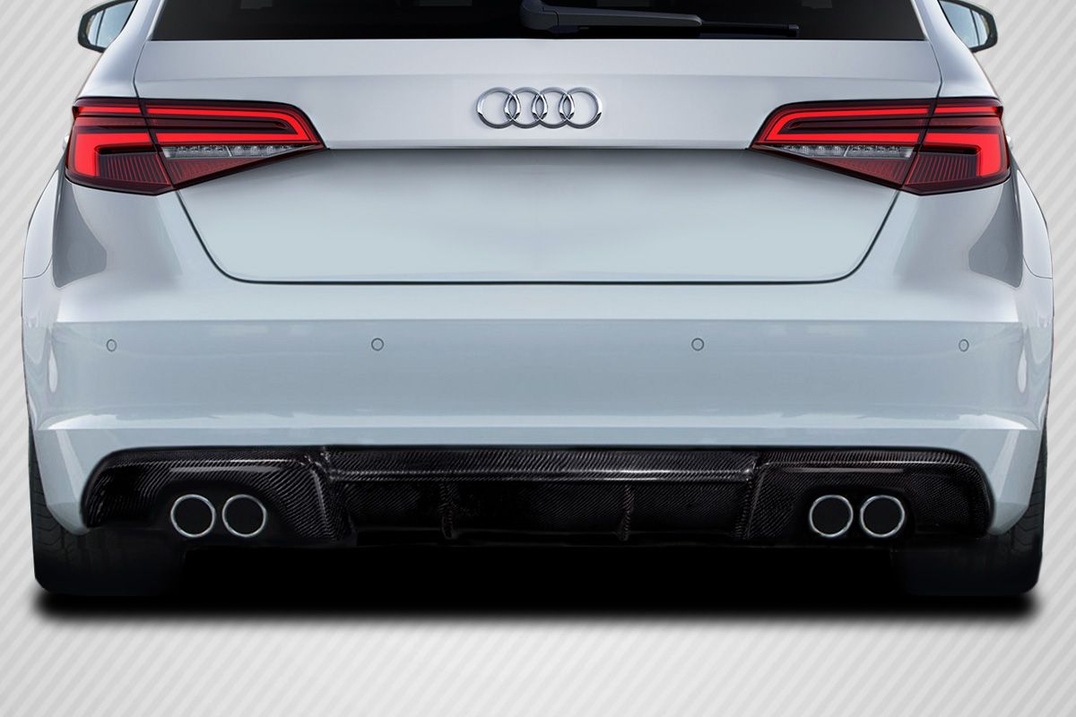 Blemished 2013-2016 Audi A3 Sportback Carbon Creations RS3 Look Rear Diffuser - 1 Piece