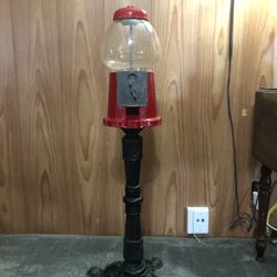 Vintage Carousel Gumball Machine W/stand 