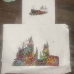 Two Harry Potter Vinyl Prints