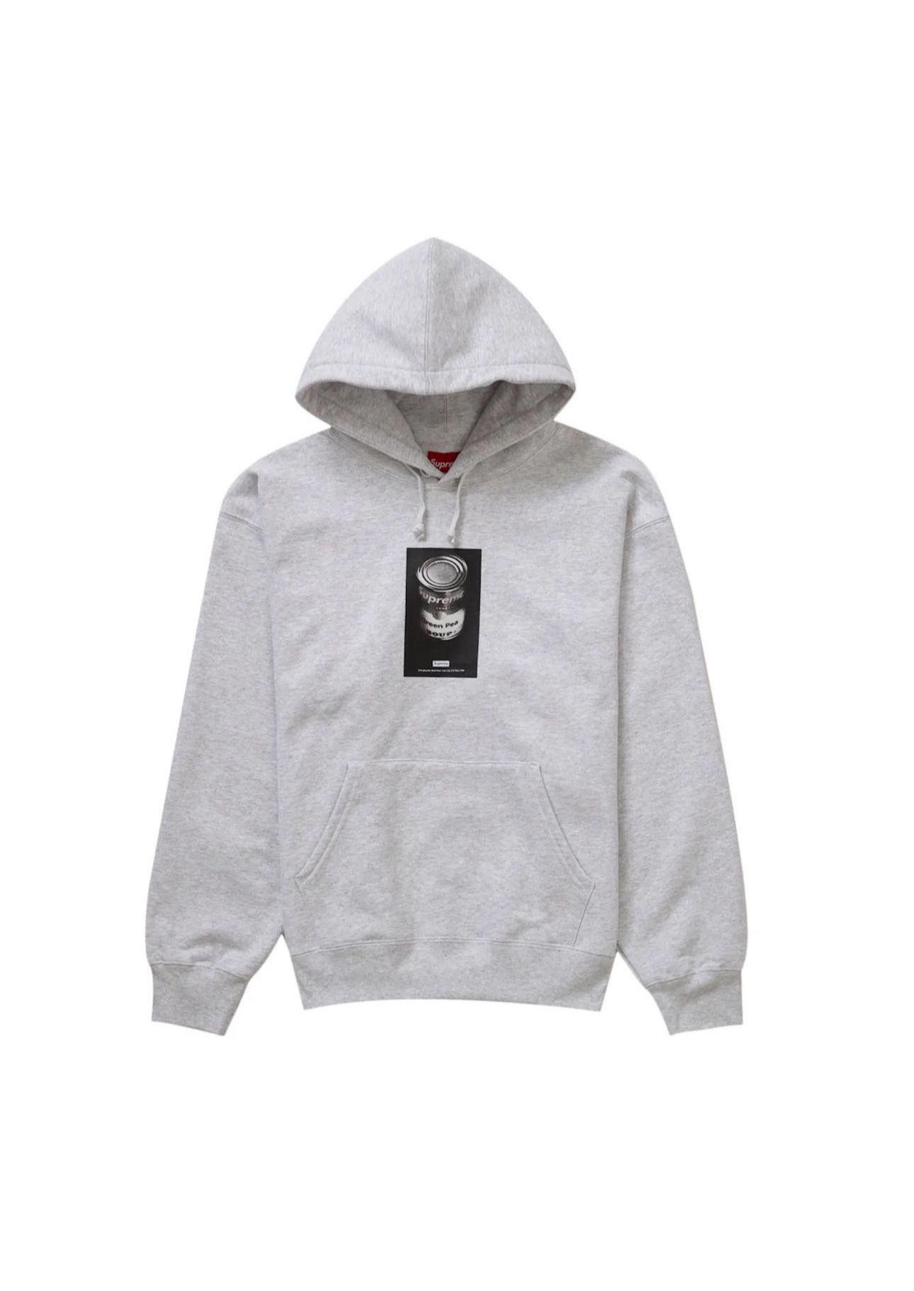 Supreme Can Soup Hoodie Grey