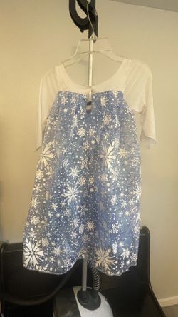 Elsa Dress Costume For Girls Disney Size 4/6 Kids