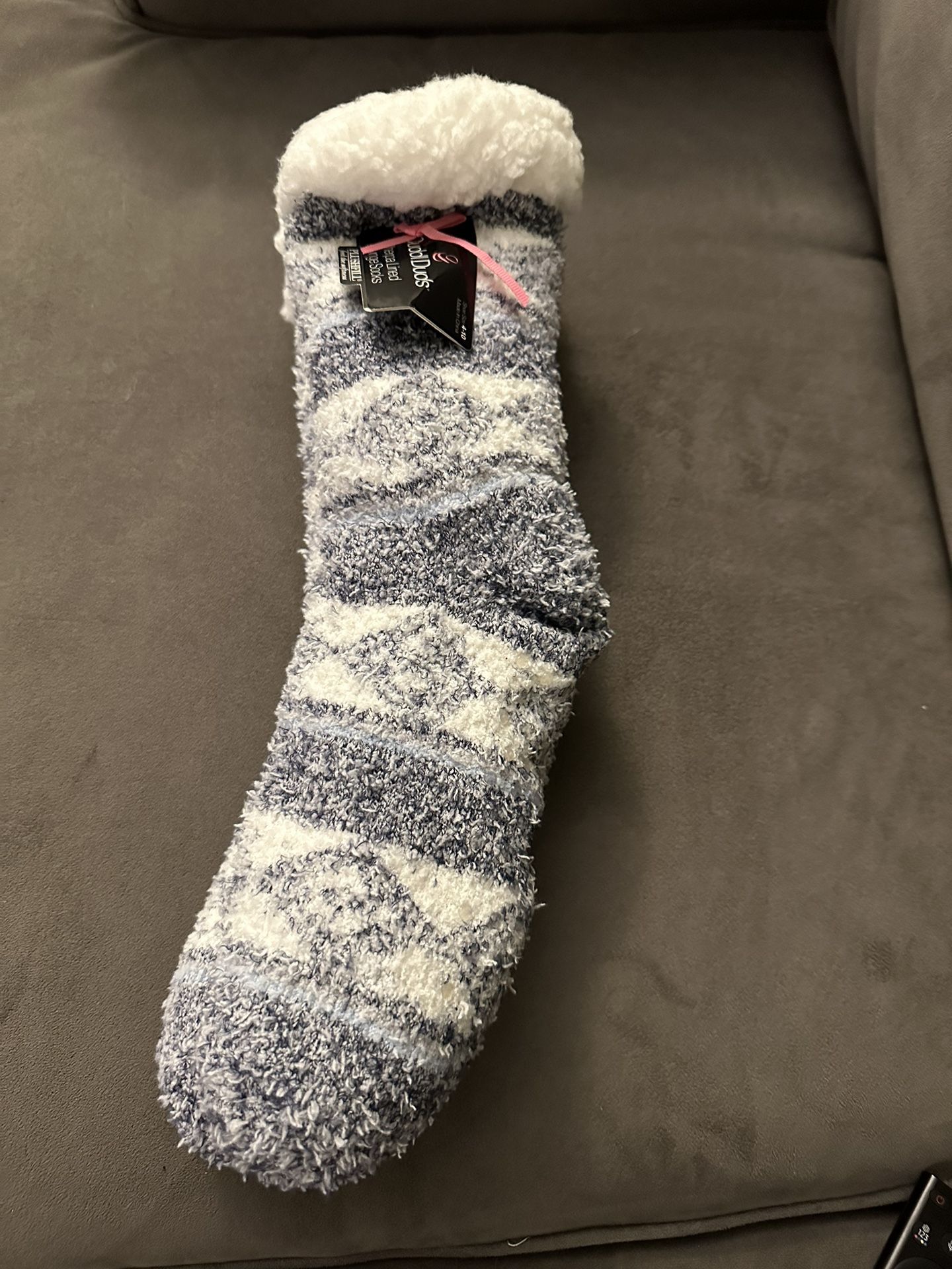 Womens Cuddl Duds Sherpa Lined Lounge Socks 4-10