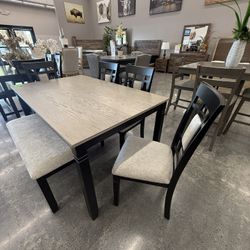 6 PC DINING TABLE 