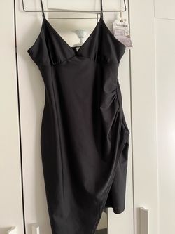 Black Short Sleeve Dress. Size M/L.