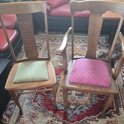 Single antique chairs