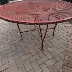 54” Metal Table