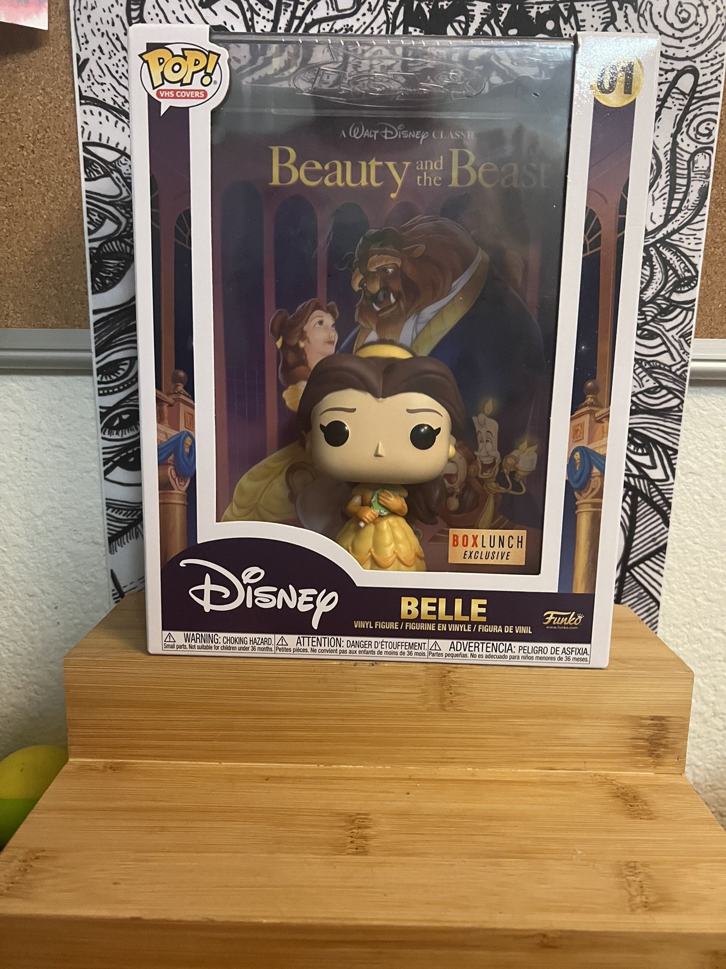 Funko Pop VHS Cover 01 Belle- Beauty and The Beast box lunch