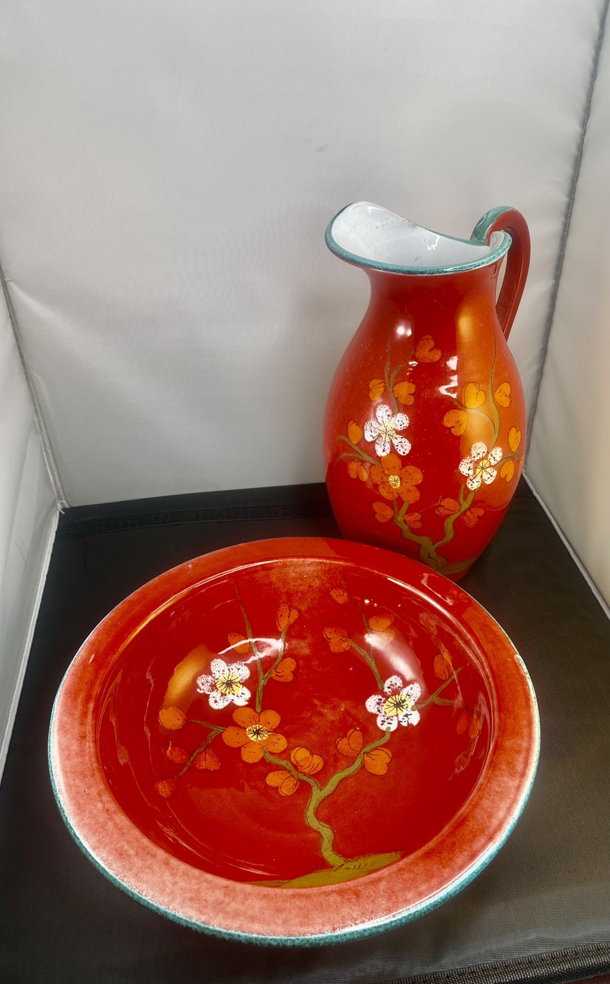 Rare Vintage Italian Basin Pitcher Wash Set