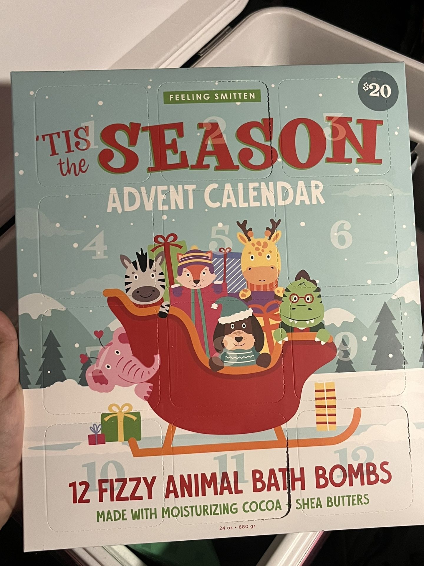 Feeling Smitten Joon x Moon Animal Advent Calendar bath bomb (12)