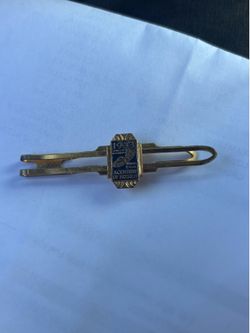 1933 Chicago worlds fair tie clip commemorating Fair