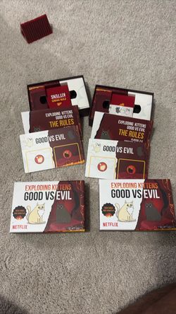 Exploding Kittens Good vs Evil Card Game - lot of 2