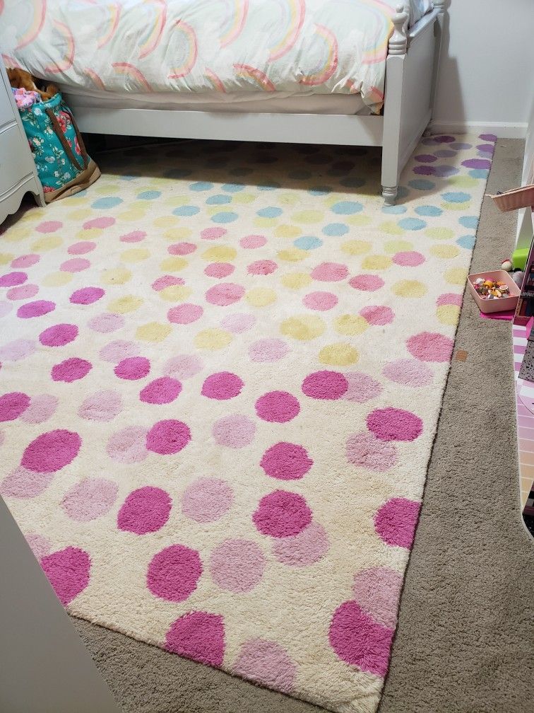 PBK Rainbow Dot Wool Rug 8x10 for Sale in Snohomish, WA OfferUp