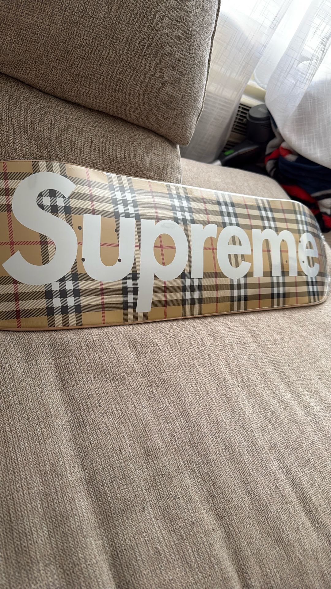Supreme Burberry Skate Deck