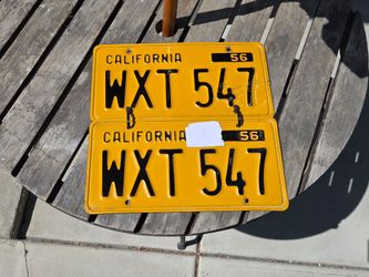 California plate set