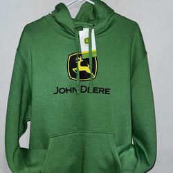 NEW JOHN DEERE Tractor Hoodie Hooded Sweatshirt Green (Size L)