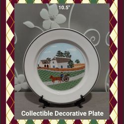 COLLECTIBLE VILLEROY & BOCH DECORATIVE PLATE 
