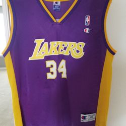 Shaquille O'NEAL Champion Los Angeles Lakers Jersey Size Medium 40