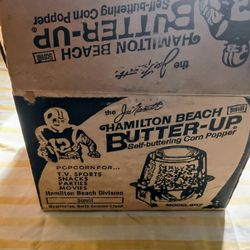Vintage Hamilton Beach Butter-up Popcorn Maker NIB