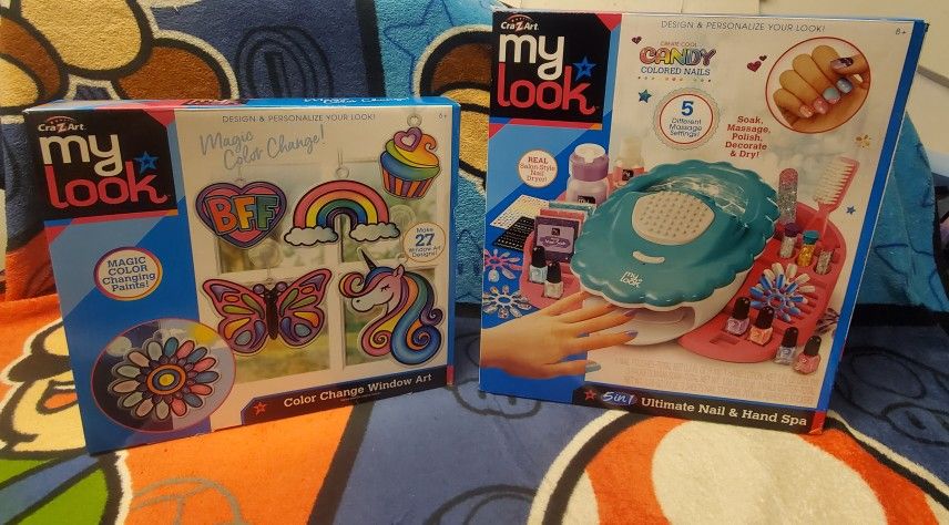 Cra-Z-Art My Look 5 in 1 Nail Set & Color Changing Bundle.