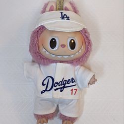 Labubu with Dodgers uniform
