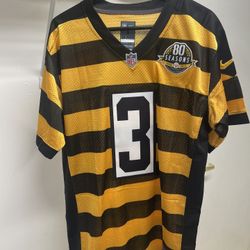 Pittsburgh Steelers Russell Wilson Throwback Stitched jersey message for size availability 