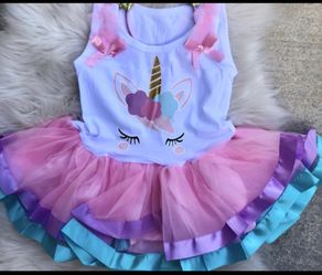 Size 12mos unicorn dress