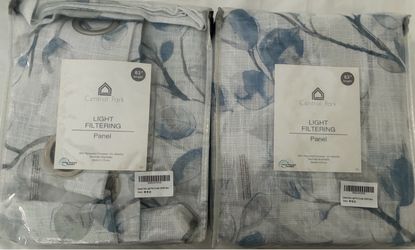 Central Park Light Filtering Curtain Panels – Set of 2 - NEW