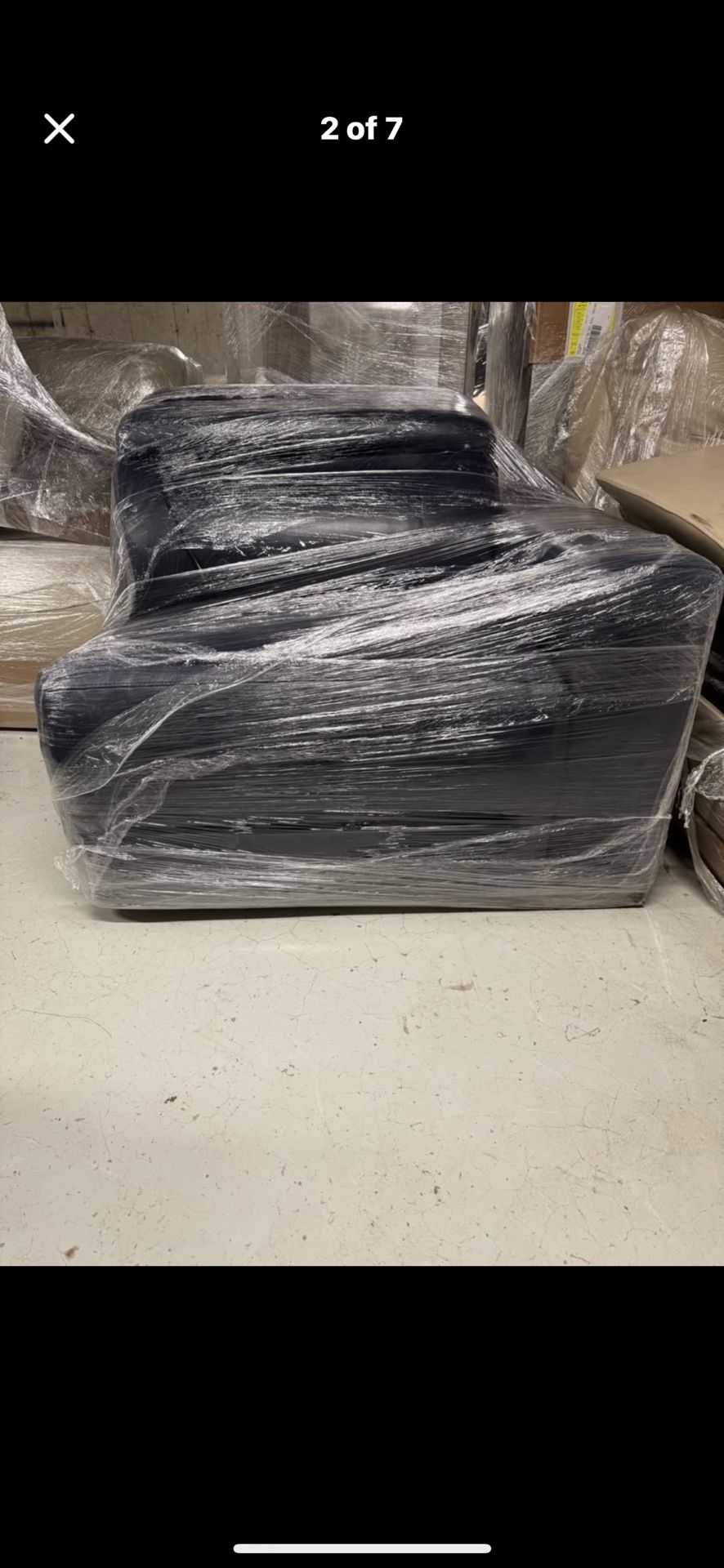 Macy’s LAF Chair – Grey Modular Sectional Piece