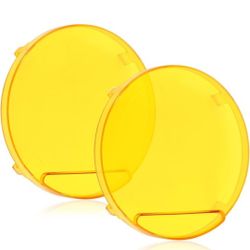 Round Amber Light Covers 7 Inch 