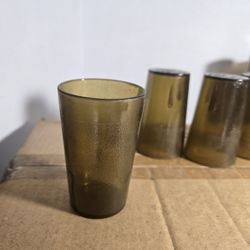 5oz tumbler- amber color plastic