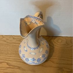 Van Res Pitcher Pinks Point Blues, Delicate 7” X 5“ Made In California L2