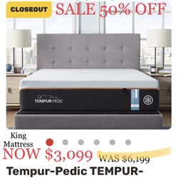 King Queen Size Tempurpedic ProAdapt,  ProBreeze,  LuxeBreeze Mattress  Pro Breeze /Luxe Adapt /Pro Adapt /Adapt /cloud /Tempur pedic contour Supreme 