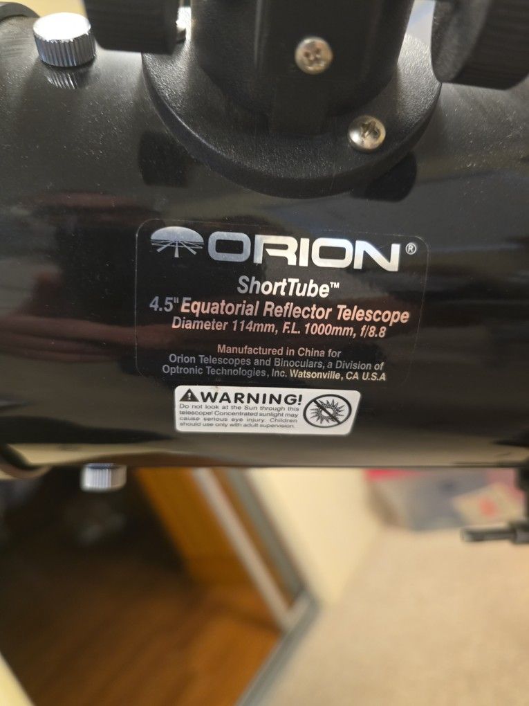 Orion 4.5 Short Tube Telescope