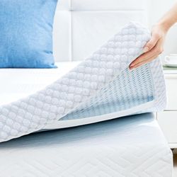 2 Inch Queen Cooling Memory Foam Mattress Topper for Pressure Relief #2783E R6