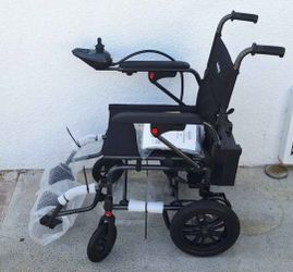 portable, foldable power chair designed for all-terrain use, specifically marketed for seniors and adults seeking independence