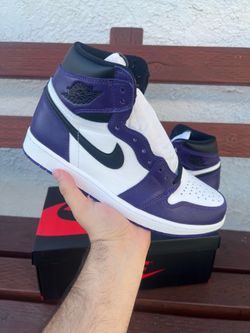 Jordan 1 Court Purple Size 9M - Read Description