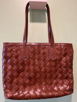 Ashwood Woven Genuine Leather Tote Bag