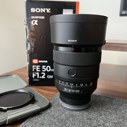 Sony FE 50mm f/1.2 GM Lens (Sony E)