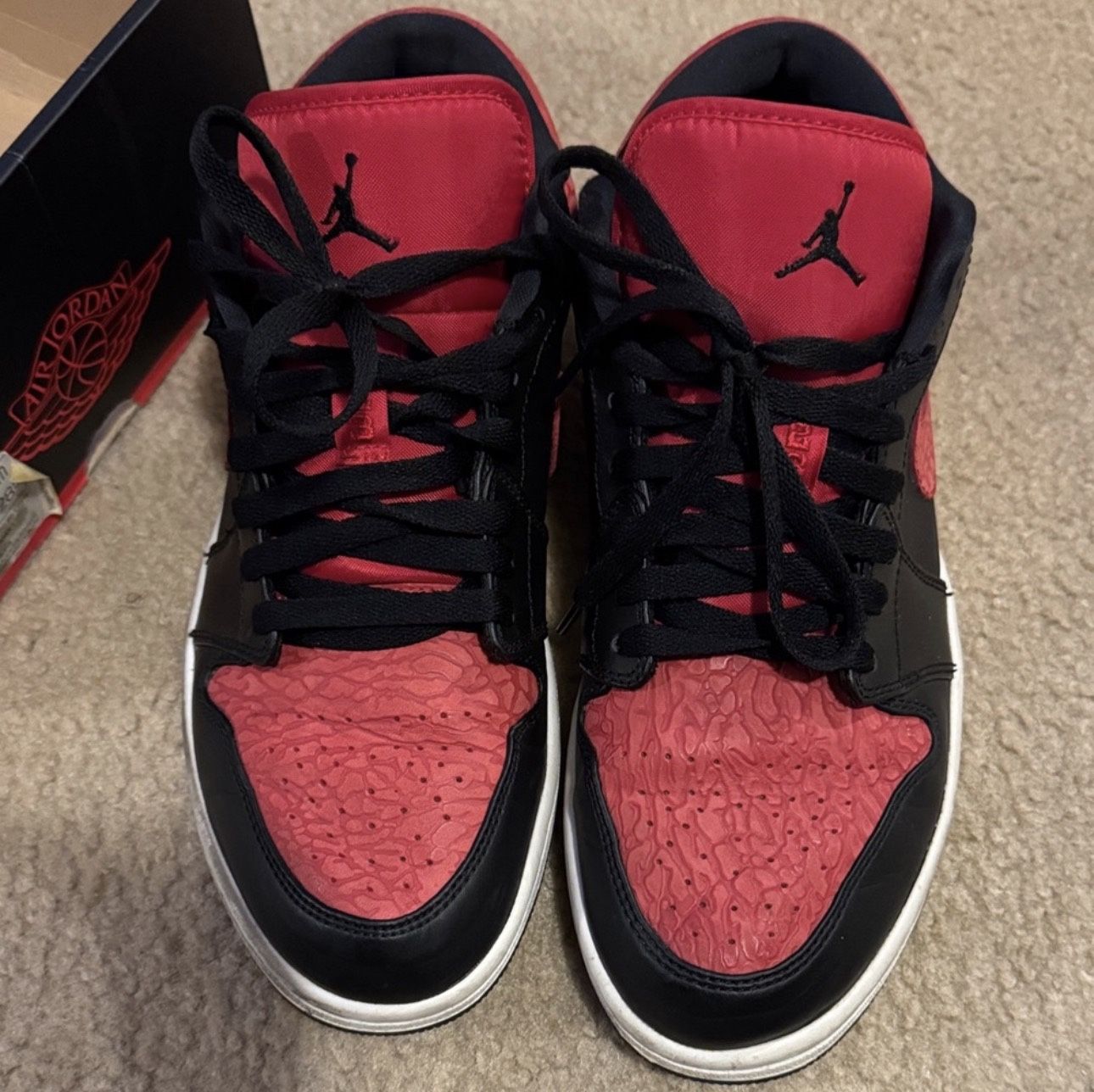 Rare Jordan 1 Red and Black Sneakers