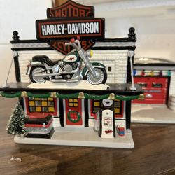 Dept 56 Harley Davidson Motorcycle Shop