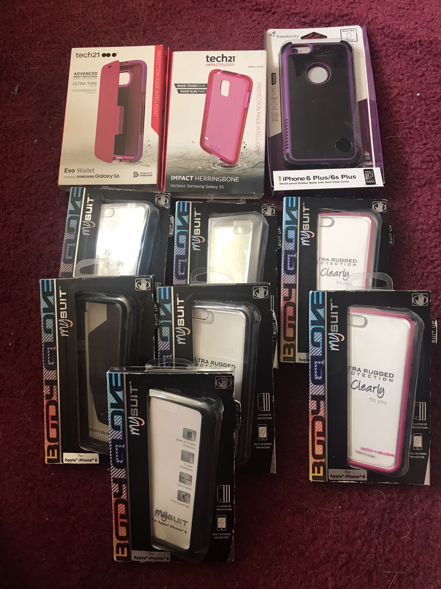 (10) Phone Cases - iPhone, Galaxy