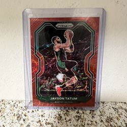 JAYSON TATUM 2020 21 PANINI PRIZM CHOICE RED SCOPE PRIZM /88 BOSTON CELTICS