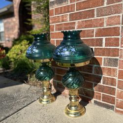 Vintage Hurricane Electric Lamps 