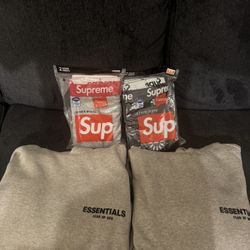 Essentials Hoodies And Supreme Underwear Pack Of 2 