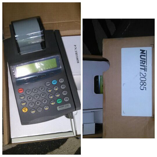 VERIFONE NURIT 2085 CREDIT CARD TERMINAL AND THERMAL PRINTER